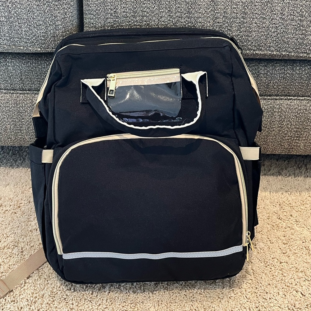 KABAQOO Diaper Bag Backpack with Changing Station | Large Baby Diaper Bags